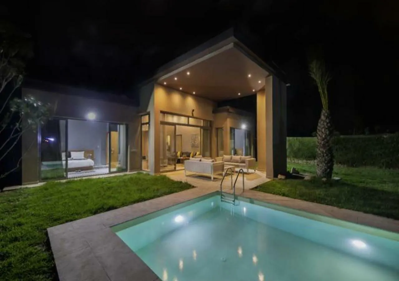 Palms Edge Villas Avec Piscine & Jardin Prives Marraquexe